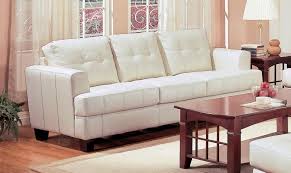 Amazon Com Coaster Samuel Collection Cream Leather Sofa White Leather Couch Contemporary Leather Sofa Cream Leather Sofa White Leather Couch