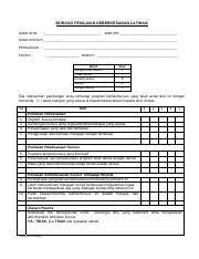 Smart way to success 2.0 ( slot 1 ). Borang Penilaian Keberkesanan Latihan Pdf Borang Penilaian Keberkesanan Latihan Nama Staf Jab Unit Nama Kursus Penganjur Tarikh Tempat Gred Sangat Course Hero