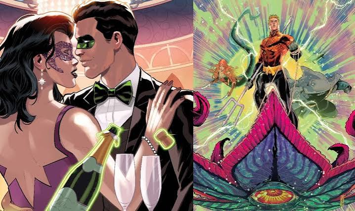 Green Lantern 600th issue and Emperor Aquaman announced
