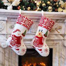 Ships free orders over $39. Wewill Classic Christmas Stockings Set Of 2 Santa Snowman Xmas Character 17 Inch Style 4 Amazon Ca Home