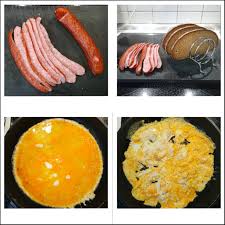 Rezept Brotzeit Fluffiges Ruhrei Und Cabanossi In Der Pfanne Gebraten Kochen Mit Carmen
