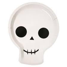 Halloween Skull Party 12 Plates Halloween Party Accessories Halloween Party Supplies Halloween Party Decor