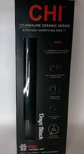 Details About Chi 1 Tourmaline Ceramic Hairstyling Iron With Extended Plates Onyx Black With Images Tourmaline Blow Dryer Diffuser Hair Blow Dryer Diffuser