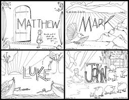 I need to preface this post by saying it is not original! The Four Gospels Coloring Pages Ministry To Children