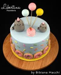 Cake Tematica Pusheen By Libertinapasteleria Pedidos Y Consultas Libertinapasteleria Gmail Com Libe Pusheen Cakes Cool Birthday Cakes Cute Desserts