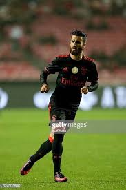 Он играет на позиции правый. Benficas Forward Rafa Silva From Portugal During Portuguese Cup Match Match Portuguese Portugal