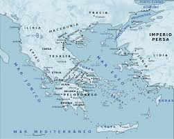Regions and city list of greece with capital and administrative centers are marked. File Mapa Grecia Antigua Duotono Svg Wikimedia Commons