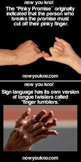 Pinky Promise And Finger Fumblers Fun Facts Funny Facts Wtf Fun Facts