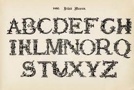 Choose from 155 drawing of the fancy letter y stock illustrations from istock. British Museum Vintage Alphabet Image Old Design Shop Blog