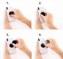 Circular Phone Holder Grip For Back Of Phone Attachable PopSockets PopGrip:  Swappable Grip for Phones & Tablets