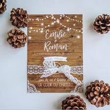 Ces teintes bleu glacial et marron glacé donnent une touche magique à votre thème et à votre décoration de mariage. Faire Part Mariage Guirlande Guinguette Bois Sweet Paper