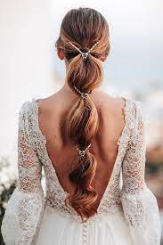24 Stylish Bohemian Wedding Look Wedding Forward Bridal Hairdo Bridal Hair Inspiration Long Hair Styles