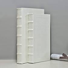 Alibaba.com offers 56,761 decorative books products. Amazon Com N C Decorative Books With White Faux Leather Woodon Book Box For Decoration Display Cafe Hotel Home Bookshelf Use Fashion Storage Box Set Of 2 C105 L S Home Kitchen