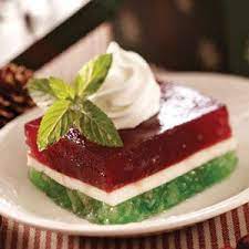 Layered Christmas Gelatin Gelatin Recipes Christmas Food Desserts
