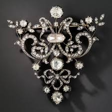 antique diamond brooch