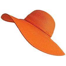 Bright Orange Vibrant Wide Brim Beach Floppy Hat 29 Liked On Polyvore Featuring Accessories Hats Orange Floppy B Orange Hats Wide Brimmed Bright Orange