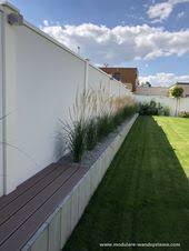Modulare Wandsysteme Vorgefertigte Wand Hinter L Steinen Steinmauer Garten Gartengestaltung Gartenmauern