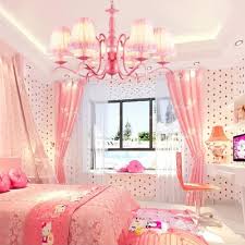 Kid Bedroom Tapered Shade Chandelier With Lace Decoration Metal 3 5 6 Lights Pink Pendant Light Beautifulhalo Com