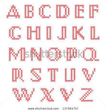Save on counted cross stitch patterns! Cross Stitch Alphabet Upper Case Letters By Helena Ohman Via Shutterstock Cross Stitch Fonts Cross Stitch Alphabet Cross Stitch Letter Patterns