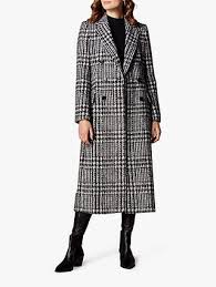 Free delivery and returns on ebay plus items for plus members. Karen Millen Tailored Check Coat Black Multi At John Lewis Partners