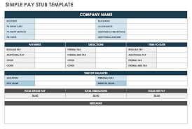 This sample has three blank sections with required pay stub elements. Free Pay Stub Templates Smartsheet