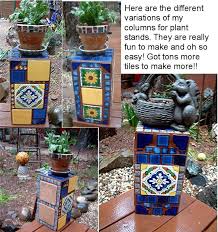 Diy Plant Stands Come In A Wide Range Of Forms Styles And Finishes There Are Those That Are Rustic And Rough And Then T Diy Plant Stand Mosaic Outdoor Crafts