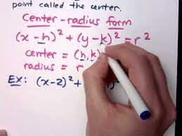 Determining if a point lies inside, outside or on a circle given the center point & a radius. Finding The Center And Radius Of A Circle Expii