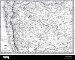 Map of bombay now mumbai hi-res stock ...