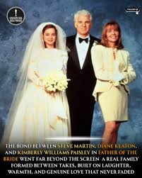 When Father of the Bride first began filming in 1991, it wasn't just  another romantic comedy it became a family affair. Steve Martin, Diane  Keaton, and a then 19 year old Kimberly
