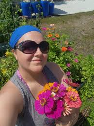 Butterfly enjoying my Zinnias! WV grown