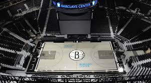 Mike lawrence the brooklyn nets' new court design at barclays center ahead of the 2019. Brooklyn Nets Unveil Nba S First Gray Court Slam
