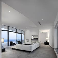 Architecture Comfortable Residence Colunata Living Room With Grey Tile Floor Intricate Coastal Home Pla Living Room Tiles Coastal Living Rooms Grey Floor Tiles