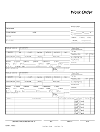 The job application form is used mainly for service industry positions such as retail and restaurants. Work Order Template Fill Out And Sign Printable Pdf Template Signnow
