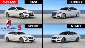 Premium plus equipment line for sport and amg line. C Class Base Vs Luxury Vs Sport Vs Night 2015 2018 Mercedes Shopping Guide Visual Comparison 5 Youtube