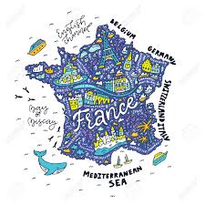 Toute la france dessine ! Carte De La France Carte Des Dessins Animes Clip Art Libres De Droits Vecteurs Et Illustration Image 84040193