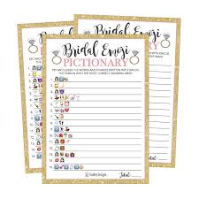 Pictionary words related to weddings, honeymoons and married life are popular at bridal showers and rehearsal dinners. 25 Emoji Pictionary Bridal Shower Games Ideas Wedding Shower Bachelorette Or Engagement Party For Men And Women Couples Cute Funny Board Kit Bundle Set Coed Adult Game Cards For Bride To Be