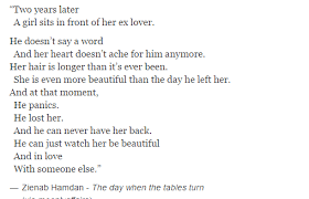 The Day When The Tables Turn Zienab Hamdan Poems Words Best Quotes