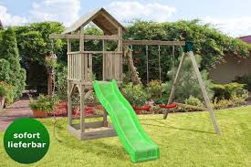 Spielturm V2 Inkl Wellenrutsche Doppelschaukel Anbau Und Kletterseil Steiner Shopping Za Sandkasten Kletterturm Wellenrutsche