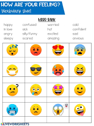 Feeling Vocabulary Feelings And Emotions Worksheet Feelings And Emotions How To Express Feelings Feelings