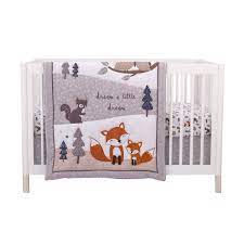 Parent S Choice Fox Woodland 3pc Crib Bedding Set Walmart Com