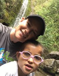 Ashley's first hike. She really impressed. Hiked at least a mile herself.