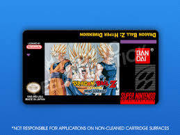 Hyper dimension is a 1996 fighting video game developed by tose and published by bandai for the super nintendo entertainment system. Snes Dragon Ball Z Hyper Dimension Label Retro Game Cases