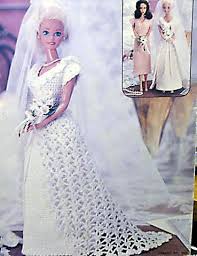 Crochet Barbie Doll Dress Crochet For Beginners Crochet Barbie Clothes Barbie Clothes Patterns Crochet Wedding Dresses