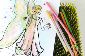 Elite alice bw by toolkittenviantart on deviantart from sexy fairy coloring pages. Honey Bee Fairy Adult Coloring Page Arts And Crackers