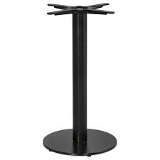 Most have sophisticated metal finishes, but some can also be found in designer colors. This Contemporary Black Metal Table Kick Is The One For You