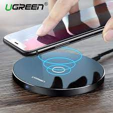Ugreen 10w Qi Wireless Charger For Iphone 8 X Fast Wireless Charging For Samsung S8 S8 S7 Edge Nexus5 Lum Wireless Charger Iphone Wireless Charger Charger Pad