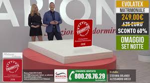Materasso marion sirio in lattice , televendita: Offerta Scaduta Total Comfort Materasso Evolatex A 249 Euro