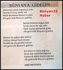 Bunyan 38 Haber Bunyanli Asik Mustafa Altinkaynak In Bunyan A Gid 2020 Asik Siir Edebiyat