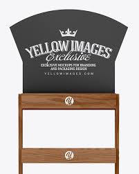 Wooden stamp mockup — mr.mockup | graphic design freebies. Wooden Display Stand Mockup In Object Mockups On Yellow Images Object Mockups