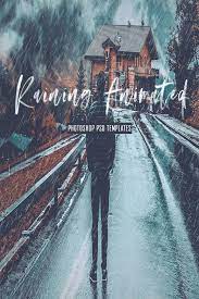 Animated Raining Photoshop Psd Gif Template Actions Is Exclusive Can Easily Create A Ultra Realistic Photoshop Photoshop Lightroom Photoshop Photography